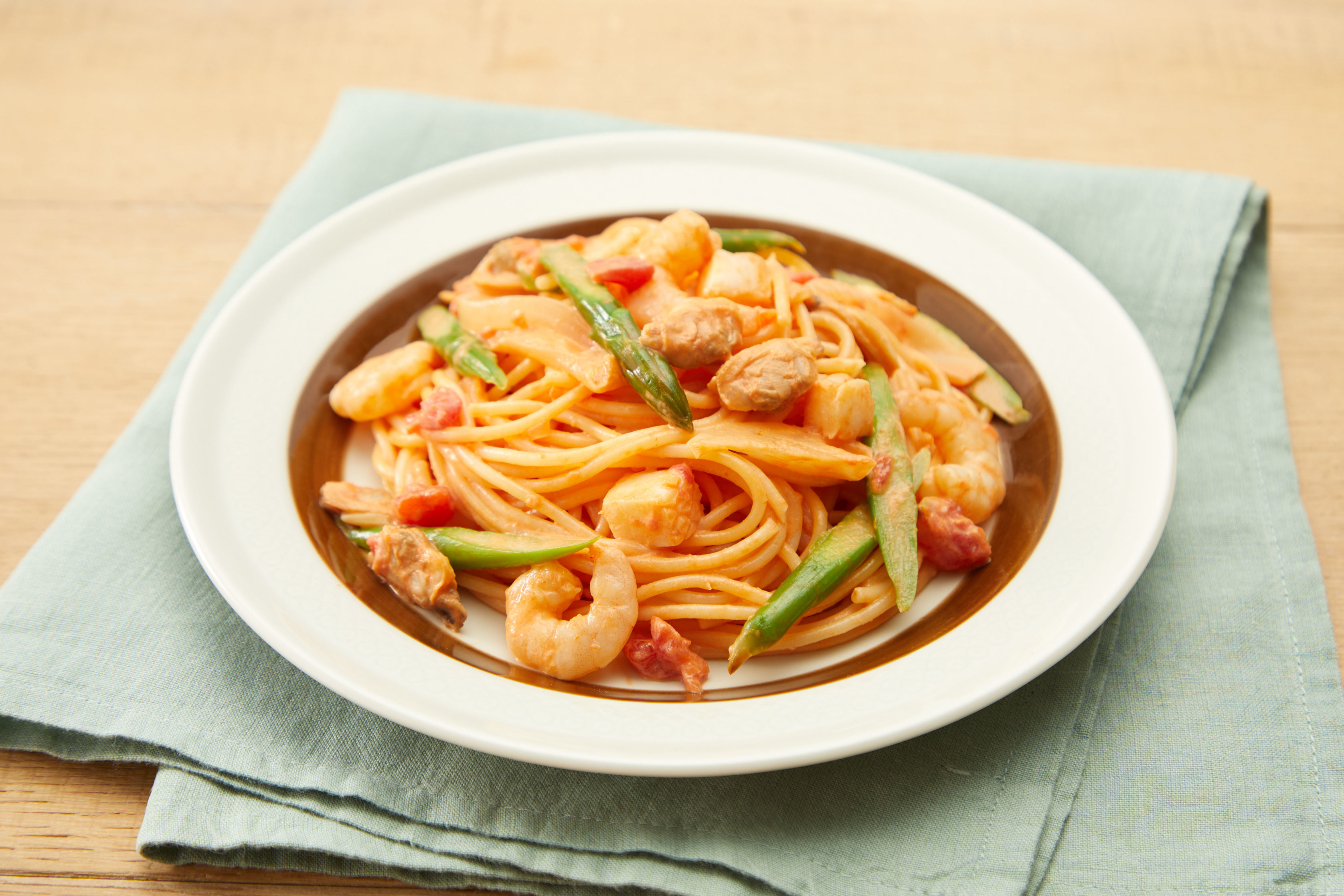 レシピ クリーミー シーフードトマトパスタ 東京ガス ウチコト