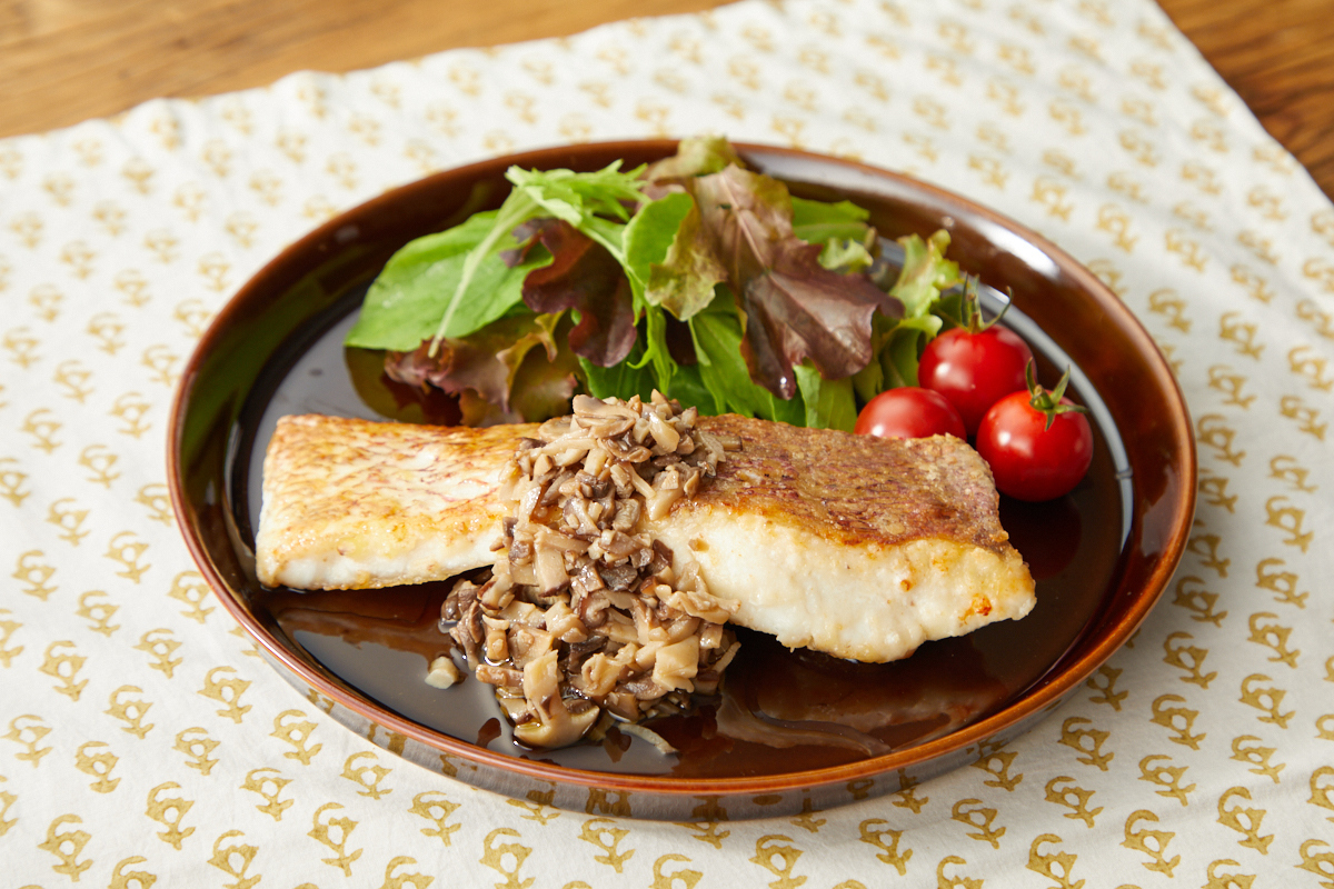 ハムと卵のソフリット添え焼きレシピ