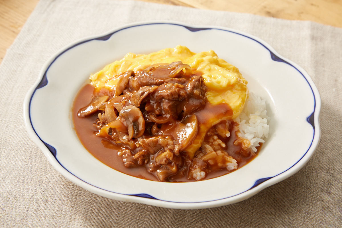 レシピ 特製ハヤシソースで ふわとろオムハヤシ 東京ガス ウチコト