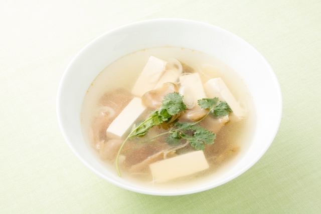 ザーサイと豆腐のスープ
