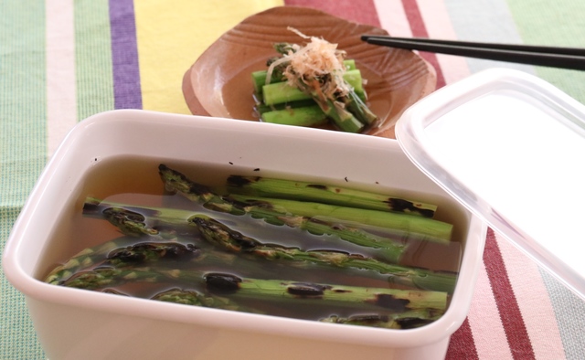 アスパラガスの焼き浸し