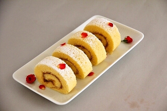 米粉のローズケーキ