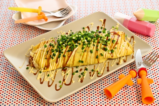 野菜たっぷりオムそば