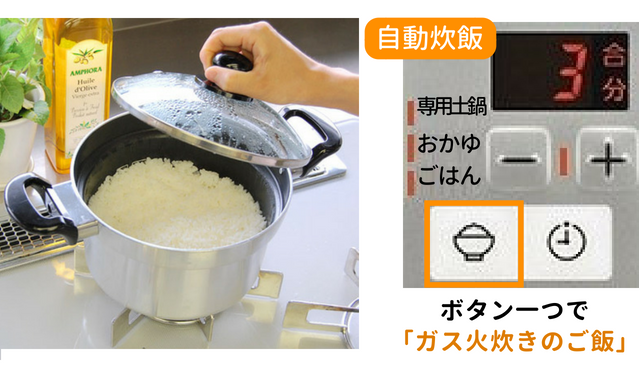 自動炊飯機能