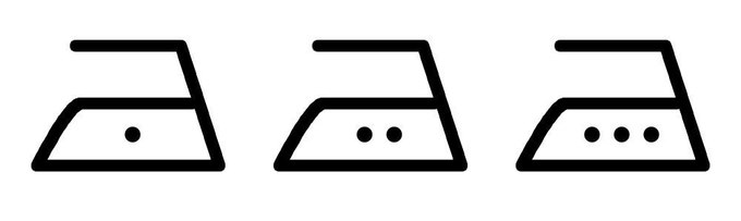 アイロンの温度表示