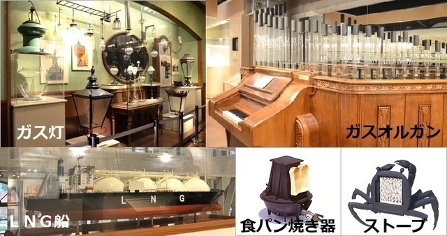 ガスミュージアムの展示物