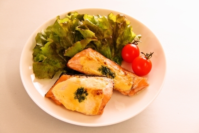 鮭の味噌マヨ焼き