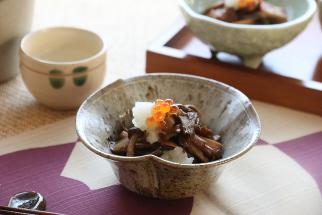 きのこのソテーおろし和え