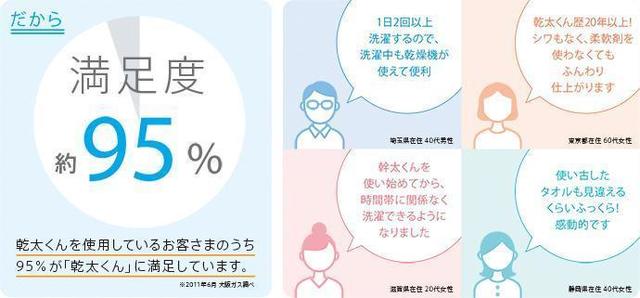 満足度95%