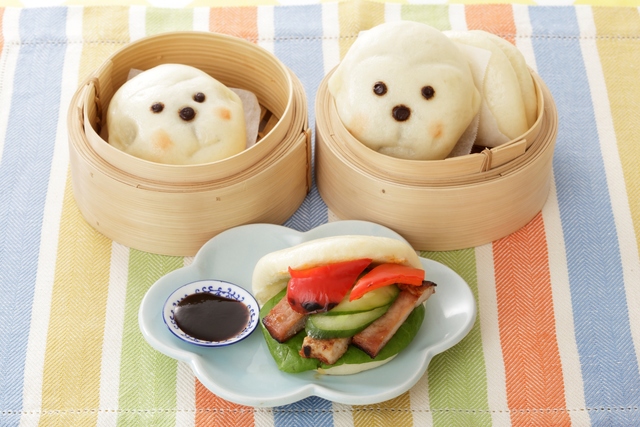 おさるまんと焼きたてチャーシューサンド