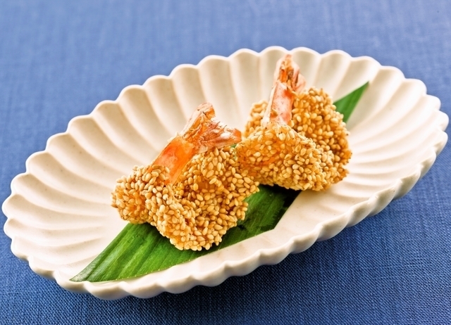 海老の利久揚げ