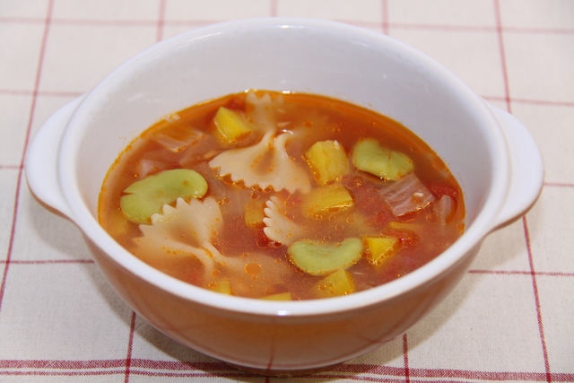 そら豆のミネストローネ