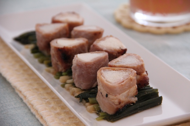 長いもの肉巻き