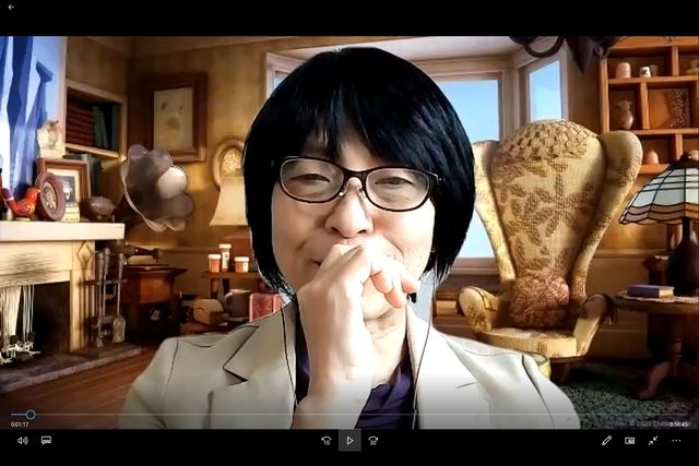 オンライン取材の様子