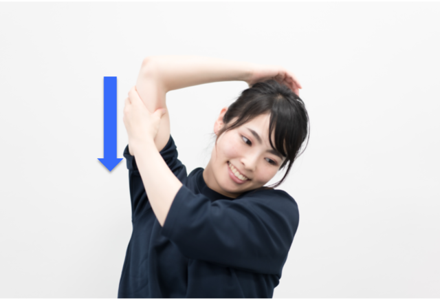 二の腕から脇にかけてのリンパ流し