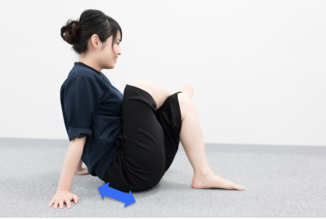 お尻のストレッチ