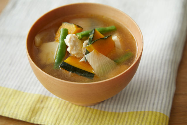 夏野菜のけんちん汁