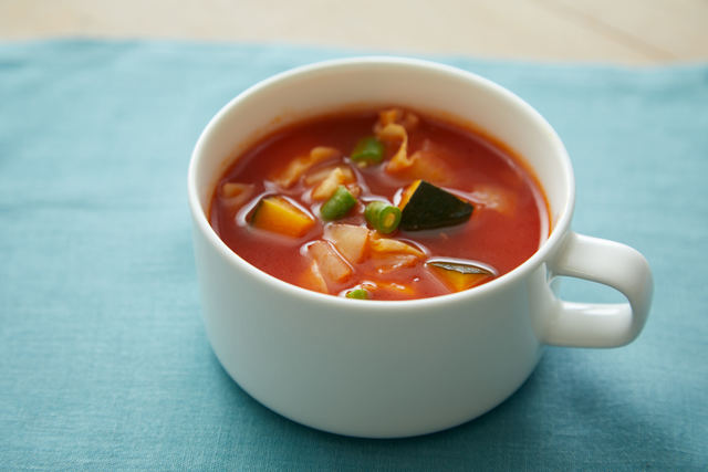 「夏野菜のミネストローネ」