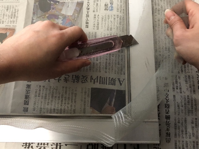 網の張り方を確認する