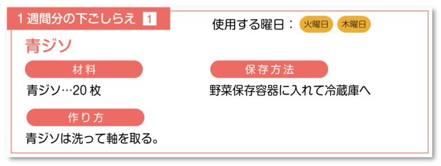 青じそ下ごしらえ