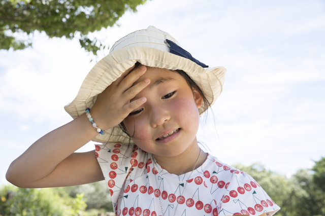 暑がる子ども