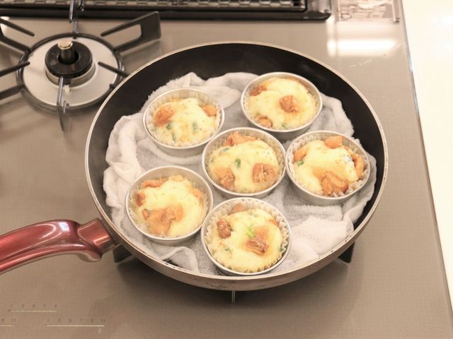 蒸し上がったらプリンカップからはずす