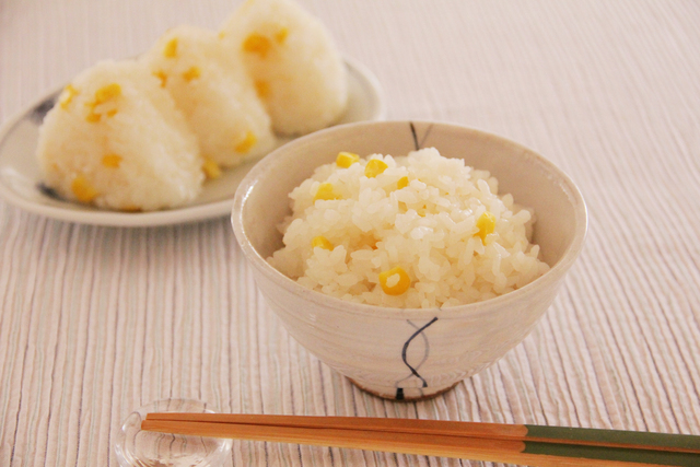 「とうもろこしご飯」