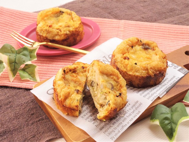 油揚げの和風キッシュ