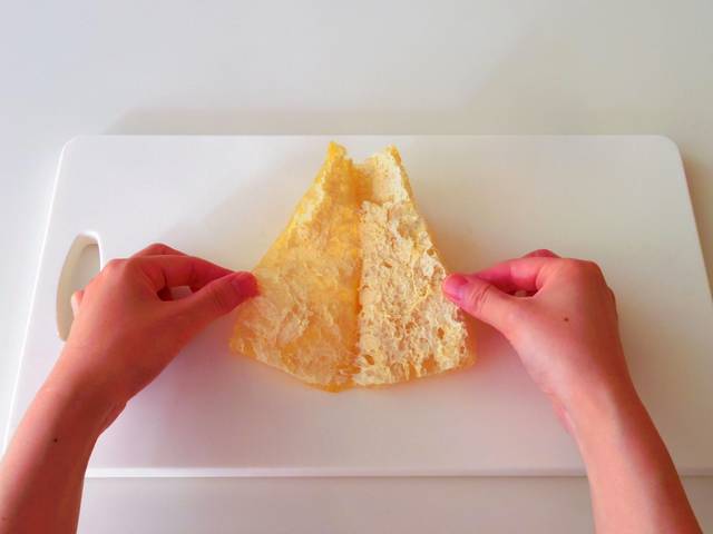 油揚げを開く