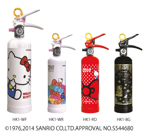 キャラクターがデザインされた消火器