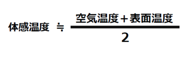 体感温度の計算式