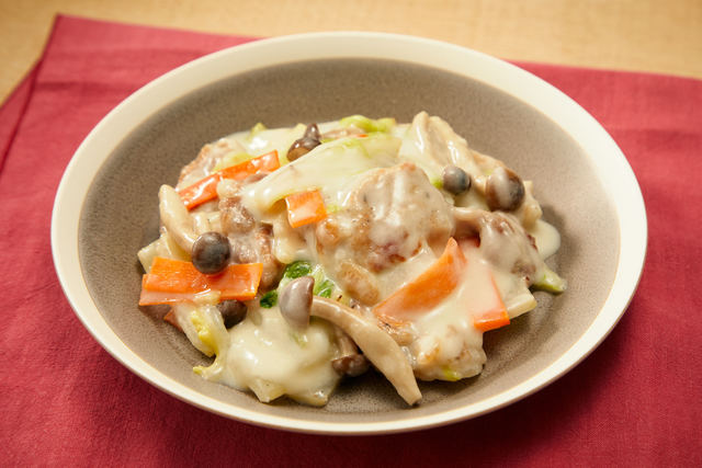 白菜と豚肉のクリーム煮