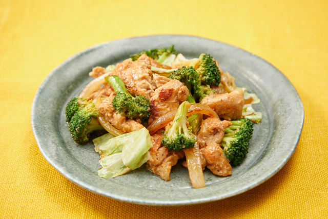 豚肉とブロッコリーのオイスターソース炒め