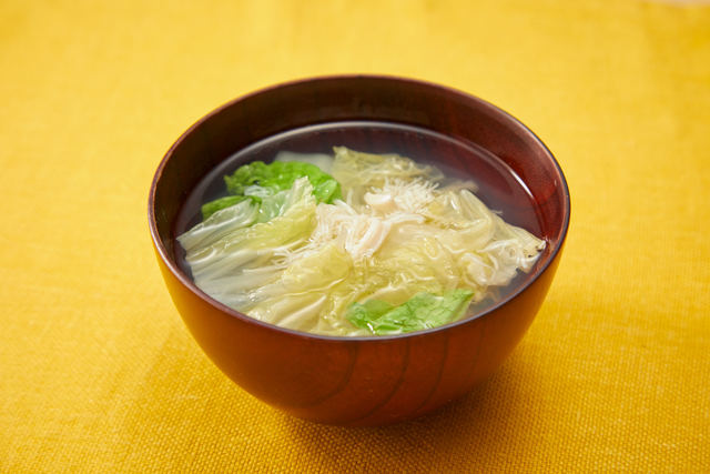 トロトロ白菜とホタテのスープ
