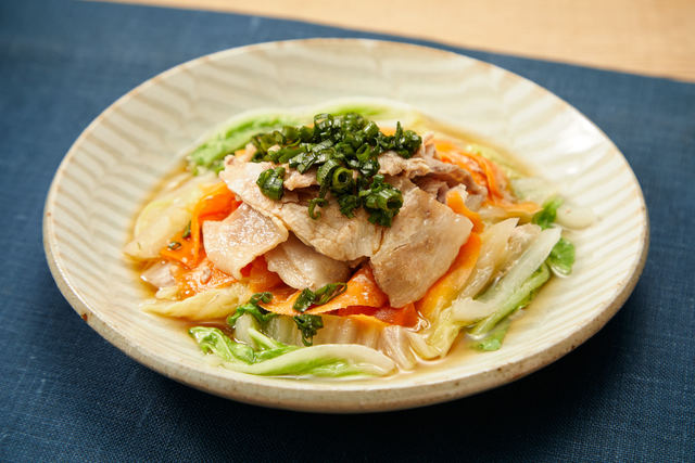 白菜と豚肉の重ね蒸し