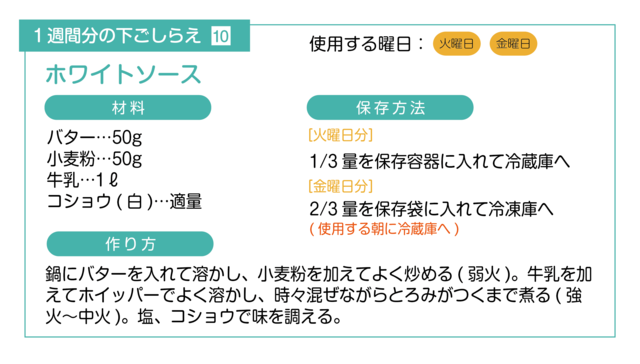 ホワイトソースの下ごしらえ