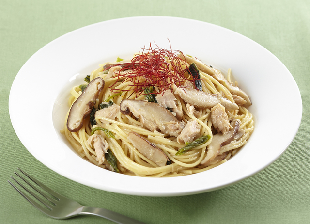 「ツナきのこ和風パスタ」