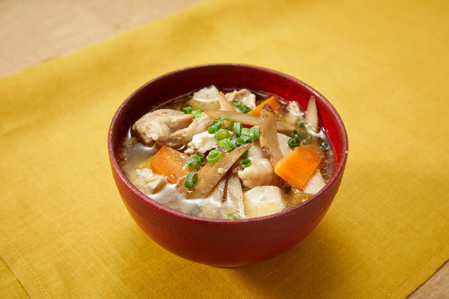 鶏ごぼうの和風スープ