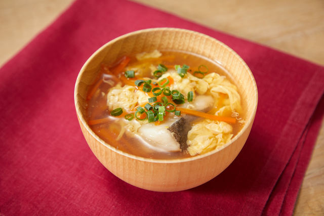 たらとたまごの中華スープ