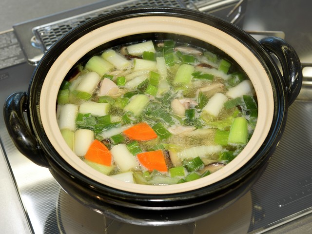 沸騰後10分煮る