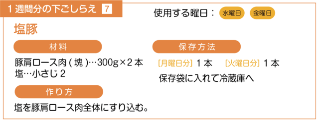 塩豚の下ごしらえ