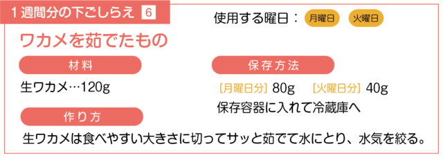 ワカメを茹でる下ごしらえ