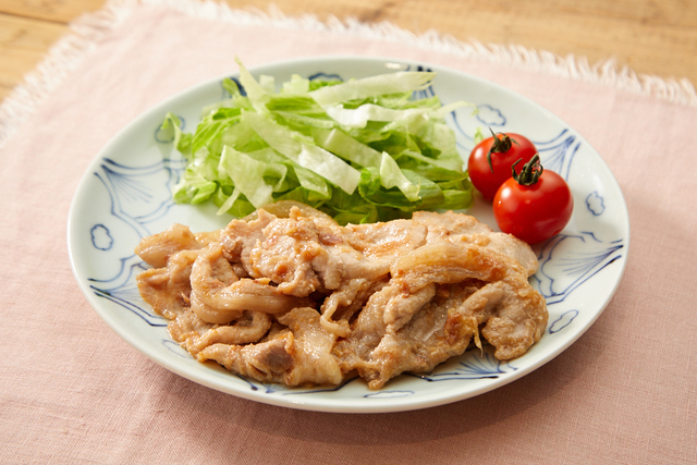 豚肉の梅ポン焼き