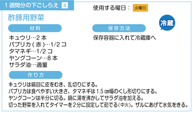酢豚用野菜の下ごしらえ