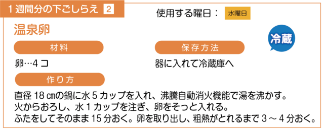 温泉卵の下ごしらえ