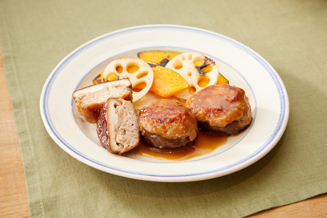 しいたけの肉詰め