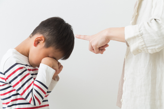 叱られている子の様子