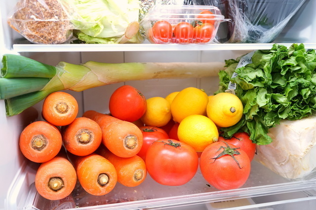 冷蔵庫の中の野菜