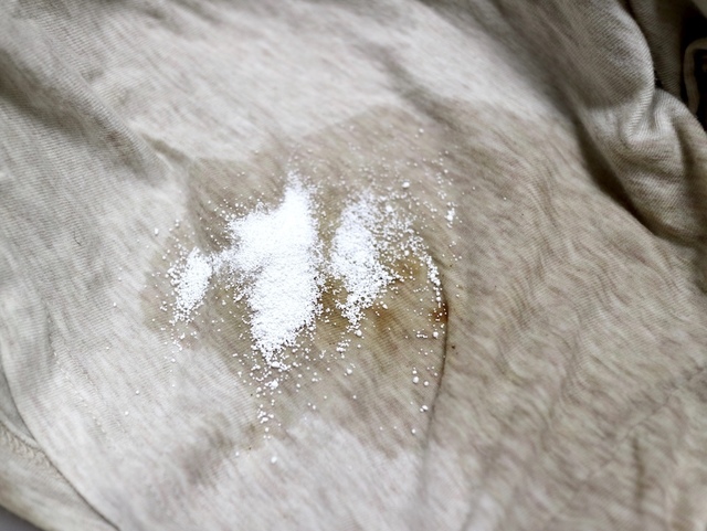 漂白剤をかける