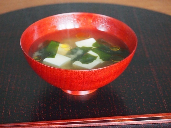 お味噌汁+オリーブオイル